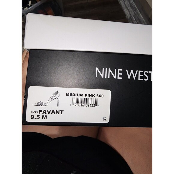 Nine West Women's Favant Fuchsia Pink Suede Heels Pointed Toe Size 9.5M - Picture 8 of 8